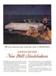 1948 Studebaker Convertible. All over America the word for style is Studebaker
