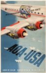 1949 Par Le Stratocruiser Deux Ponts. AOA - USA. American Overseas Airlines