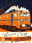 1952 Fausse Clé. Risque d'Electrocution. SNCF