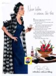 1955 Never before a woman like this. Pepsi-Cola refreshes without filling