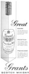 1958 Great Name, Scotch, Package. Grant's Scotch Whisky