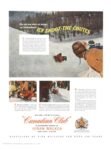 1958 One slip and that's all, brother, on Switzerland's Icy Shoot-The-Chutes. Canadian Club