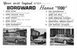 1959 Borgward Hansa 1100. Your next logical Step