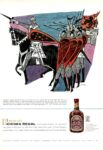 1959 Woodcuts - designs transferred from carved block of wood. Chivas Regal