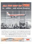 1961 All The Way On TWA to ... withing... and across America