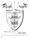 1961 Five Star Pinch. Haig & Haig