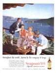 1961 througout the world... known by the company it keeps. Seagram's V.O.