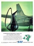 1963 Scandinavian Modern is Koppel silver ... and a hospitable world of travel. SAS Scandinavian Airlines