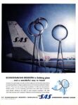 1963 Scandinavian Modern is Selbing glass ... and a wonderful way to travel. SAS Scandinavian Airlines System