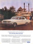 1964 Ford Galaxie 500 4-door sedan. New strong, silent '64 Ford