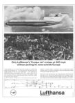 1964 Only Lufthansa's 'Europa Jet' cruises at 600 mph without putting its nose outside Europe