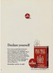 1965 I'm Particular. Declare yourself. Be Particular. Pall Mall