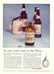 1965 In case you're new to the West... 'It's the Water'. Olympia Beer
