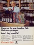 1965 These are the new Canadian Club Christmas packages. Aren't they beautiful