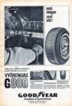 1966 uusi rengas uusi ote! vyörengas G800. GoodYear