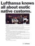 1969 Lufthansa knows all about exotic native customs