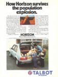 1980 Talbot Horizon. How Horizon survives the population explosion