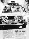 1981 Talbot. Nur Für Profis