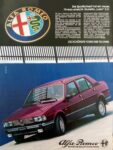 1982 Alfa Romeo Giulietta Lusso. Die Schönste Form Der Technik
