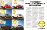 1982 Talbot. Talbot Lance Les Volants D'Or De L'Economie
