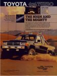 1987 Toyota 4x4 Turbo. The High And The Mighty