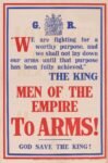 1914 Men Of The Empire To Arms! God Save The King!