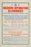 1915 Soldiers' Separation Allowances Increased Rates from March 1, 1915