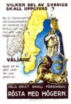 1924 Vilken Del Av Sverige Skall Uppgivas_ Hela riket skall försvaras_ Rösta Med Högern