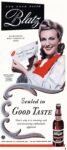 1943 For Good Taste. Blatz. Sealed in Good Taste