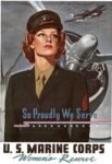 1943 So Proudly We Serve. U.S. Marine Corps. Women's Reserve