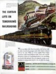 1944 The Curtain Lifts On Tomorrow's Railroading. GM Diesel Power