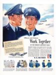 1950 Officers and Airmen Work Together On The World's Greatest Team! U.S. Air Force