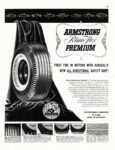 1952 Armstrong Rhino Flex Premium. First Tire In History With Radically New All-Directional Safety Grip!