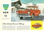 1960 DKW 750 2 Door Sedan. A New World of Economical Motoring...