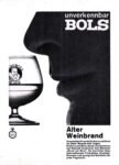 1960 unverkennbar Bols. Alter Weinbrand