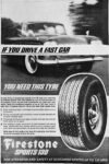 1965 If You Drive A Fast Car, You Need This Tyre. Firestone Sports 130