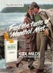 1980 Feel the taste of 'Menthol Mist'. Kool Milds