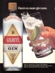 1986 Here's to more gin taste. Gilbey's Gin