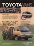 1986 Toyota Vans. Plenty Of Room To Maneuver The Troops