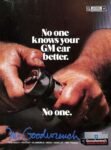 1987 No one knows your GM Car better. No one. Mr. Goodwrench