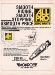 1990 Smooth Riding, Smooth Stopping, Smooth Price. All Pro Auto Parts. Monroe For A Safer Ride