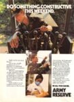 1991 Do Something Constructive This Weekend. Be All You Can Be. Army Reserve