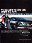 1996 We're used to working with people in a hurry. GM Goodwrench Quick Lube Plus