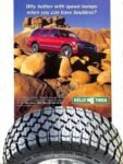 1998 Why bother with speed bumps when you can have boulders. Kelly Tires