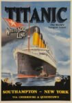 1912 Titanic. The World's Largest Liner. White Star Line. Southampton - New York via Cherbourg & Queenstown