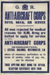 1914 Antiaircraft Corps. Royal Naval Air Service