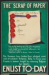 1914 The 'Scrap Of Paper'. Enlist To-Day