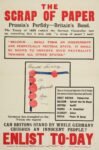 1914 The Scrap Of Paper. Prussia-s Perfidy - Britain-s Bond. Enlist To-Day