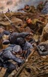 1916 Captain Reginald James Young Winning the Military Cross by Stanley L. Wood