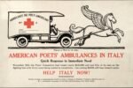 1917 American Poets' Ambulances In Italy. Help Italy Now!